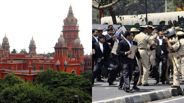 High court advocate police