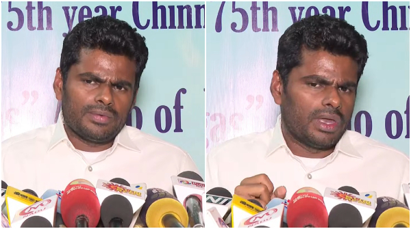 BJP chief Annamalai Hits Back at TVK s Arunraj I m not the one who Resigned for a Film Actor