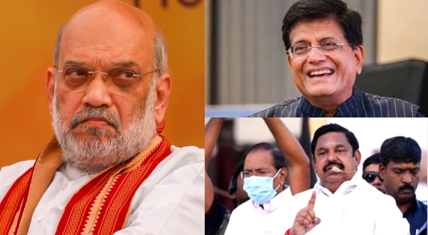 BJP send Piyush Goyal to meet Edappadi Palanisamy ahead of Tamil Nadu Election