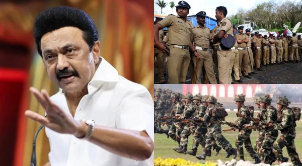 CRPF at Thirupparankundram Deepam on Karthigai Tamil Nadu police took over the hill CRPF at Thirupparankundram Deepam on Karthigai Tamil Nadu police took over the hill