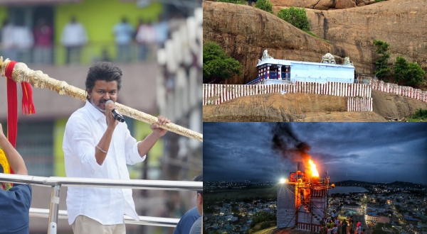 TVK Vijay s silence raises questions during major Thirupparankundram temple controversy