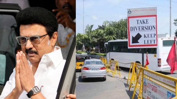 Madurai traffic mk stalin