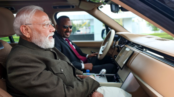 Ethiopian PM Abiy Ahmed Drives PM Modi in Personal Car Special Gesture Mirrors Jordan Car Diplomacy Ethiopian PM Abiy Ahmed Drives PM Modi in Personal Car Special Gesture Mirrors Jordan Car Diplomacy