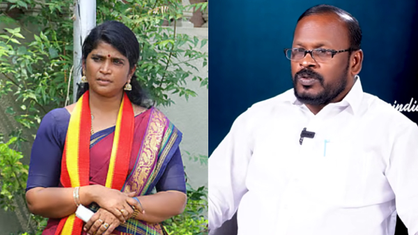 TVK Mukil Alleges DMK Role Behind Ajitha s Protest Names Anitha Radhakrishnan and Kanimozhi TVK Mukil Alleges DMK Role Behind Ajitha s Protest Names Anitha Radhakrishnan and Kanimozhi