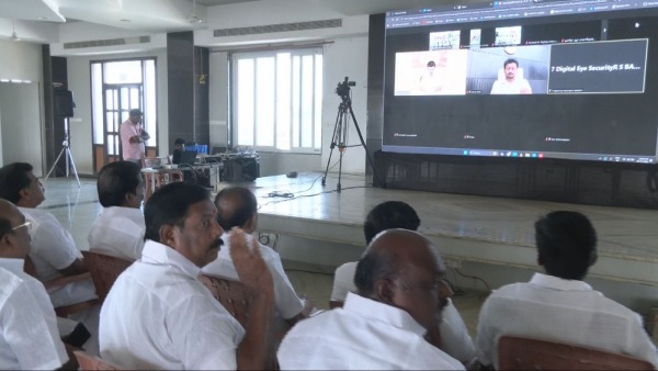 cm-stalin-leads-dmk-district-secretaries-meeting-via-video-conference cm-stalin-leads-dmk-district-secretaries-meeting-via-video-conference