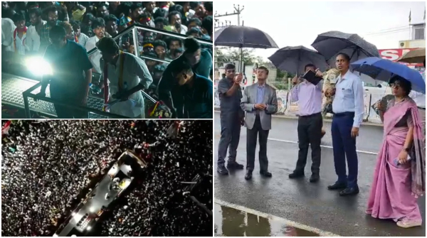 Karur TVK Rally Stampede Probe Retired SC Judge Ajay Rastogi-Led Committee Inspects Veluchamipuram Karur TVK Rally Stampede Probe Retired SC Judge Ajay Rastogi-Led Committee Inspects Veluchamipuram