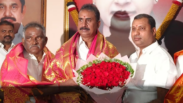 Vadavalli Chandrasekar Rejoins AIADMK in Presence of Former Minister SP Velumani