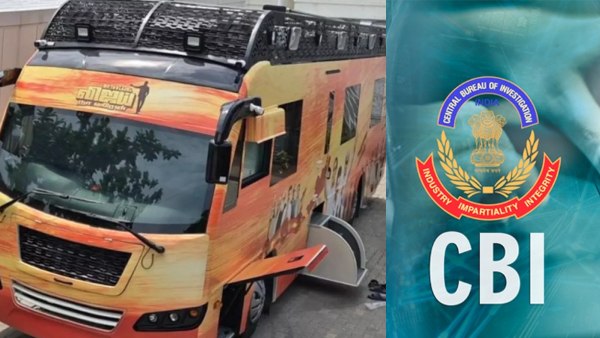 karur stampede Case CBI has seized the campaign vehicle of TVK leader Vijay karur stampede Case CBI has seized the campaign vehicle of TVK leader Vijay