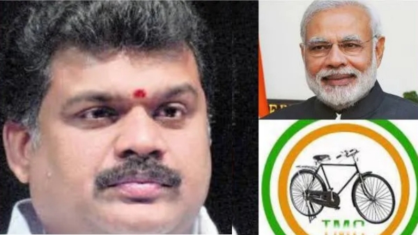 GK Vasan Edappadi K Palaniswami TMC Cycle Emblem GK Vasan Edappadi K Palaniswami TMC Cycle Emblem
