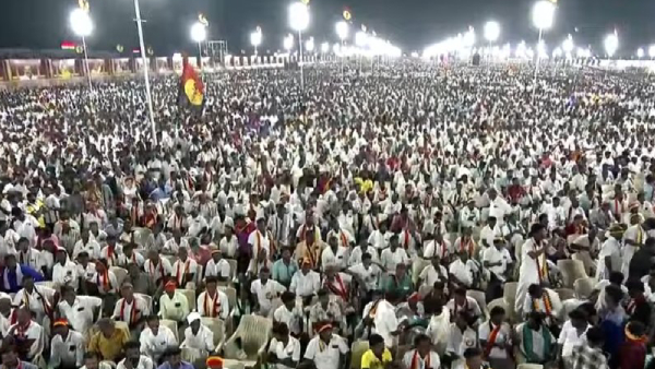 DMDK Conference Tragedy in Cuddalore Party Functionary Collapses and Dies Sparks Mourning DMDK Conference Tragedy in Cuddalore Party Functionary Collapses and Dies Sparks Mourning