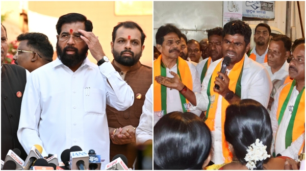 Eknath Shinde rejects Annamalai claim Shouldn t Have Spoken in That Manner over Mumbai Remark Eknath Shinde rejects Annamalai claim Shouldn t Have Spoken in That Manner over Mumbai Remark