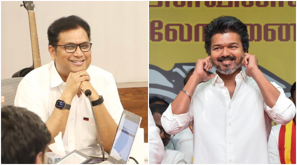 TRB Rajaa says Vijay not even B team of BJP he is just disruptor in tamil nadu election 2026 TRB Rajaa says Vijay not even B team of BJP he is just disruptor in tamil nadu election 2026