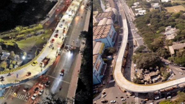 Is the madhya kailash flyover which was opened by CM substandard construction Explanation