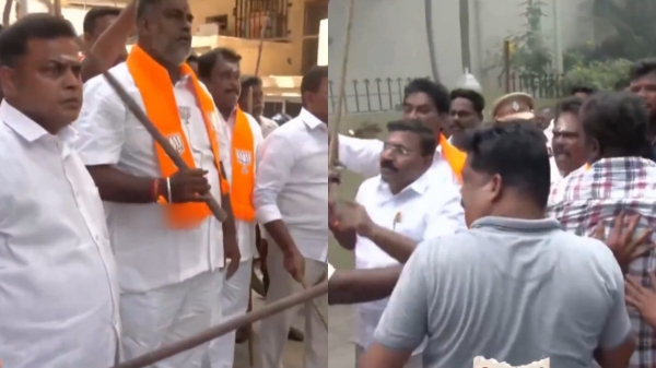 Congress-BJP Workers Clash in Puducherry
