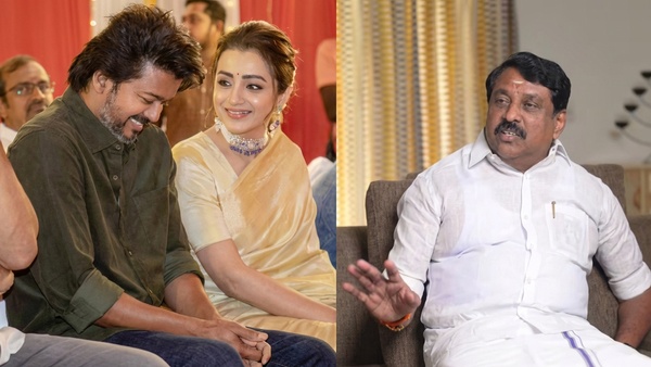 Vijay Trisha Controversy Nainar Nagendran Reacts to Reporters Questions