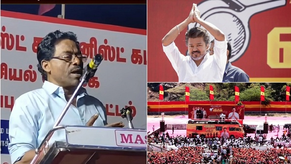 CPIM Madukkur Ramalingam attacks Vijay says his Campaign vehicle looks like Yeman s vehicle CPIM Madukkur Ramalingam attacks Vijay says his Campaign vehicle looks like Yeman s vehicle