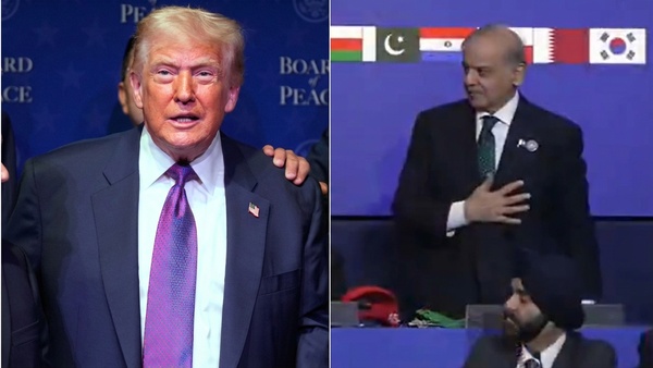 Donald Trump Tells Pak Prime minister to Stand Up and then suddenly start Speaking About Modi Donald Trump Tells Pak Prime minister to Stand Up and then suddenly start Speaking About Modi