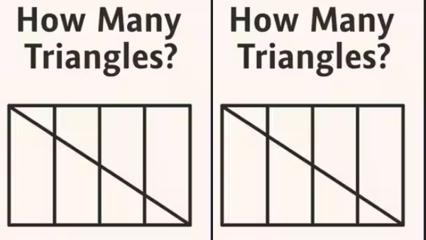 Optical Illusion Challenge Can You Spot All the Triangles in 10 Seconds