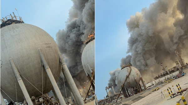 Iran attacks Saudi Arabia Drones Hits Aramco Refinery in Ras Tanura and it shuts temporally