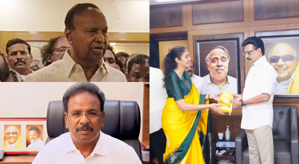 Angry DMK supporters of SR Raja protest in DMK office to change Tambaram candidate Angry DMK supporters of SR Raja protest in DMK office to change Tambaram candidate