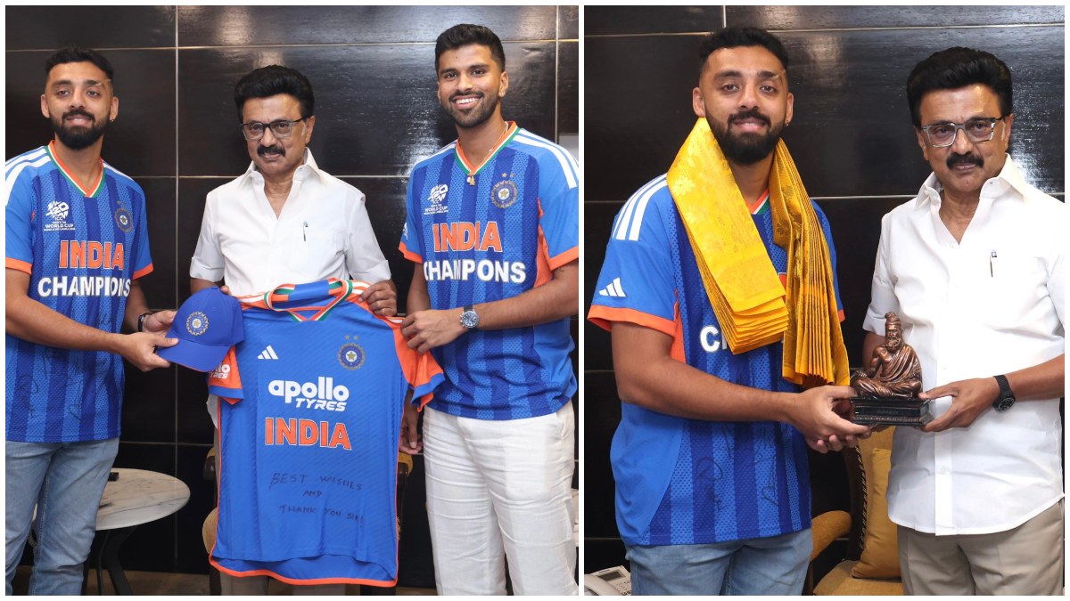 சாதனை தமிழர்கள்.. நேரில் அழைத்து பாராட்டிய முதல்வர் ஸ்டாலின்.. வருண் சக்கரவர்த்தி கொடுத்த பரிசு!