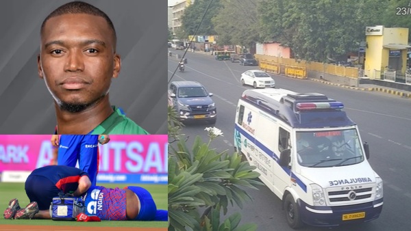 Lungi Ngidi Admitted to hospital in 11 Minutes Delhi police Created Green Corridor During IPL Lungi Ngidi Admitted to hospital in 11 Minutes Delhi police Created Green Corridor During IPL
