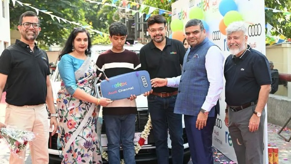 Chennai car gift Refex Group Gifts Audi Cars Chennai Company Employee Reward 12 Audi Cars to Staff Refex Group Employee Appreciation Luxury Car Gifts India Refex Group gifts 12 Audi cars Chennai company gives Audi to employees Refex Group employee reward 2026 Audi A4 gifted to staff Dinesh Agarwal Refex Group Refex Group Chennai conglomerate high value employee incentives India tangible rewards corporate India Audi cars for long serving employees Unseen Chennai viral video Refex Industries employee appreciation luxury car gifts to employees Refex Renewables employee reward corporate loyalty rewards India Chennai business gifts Audi fleet 12 A4