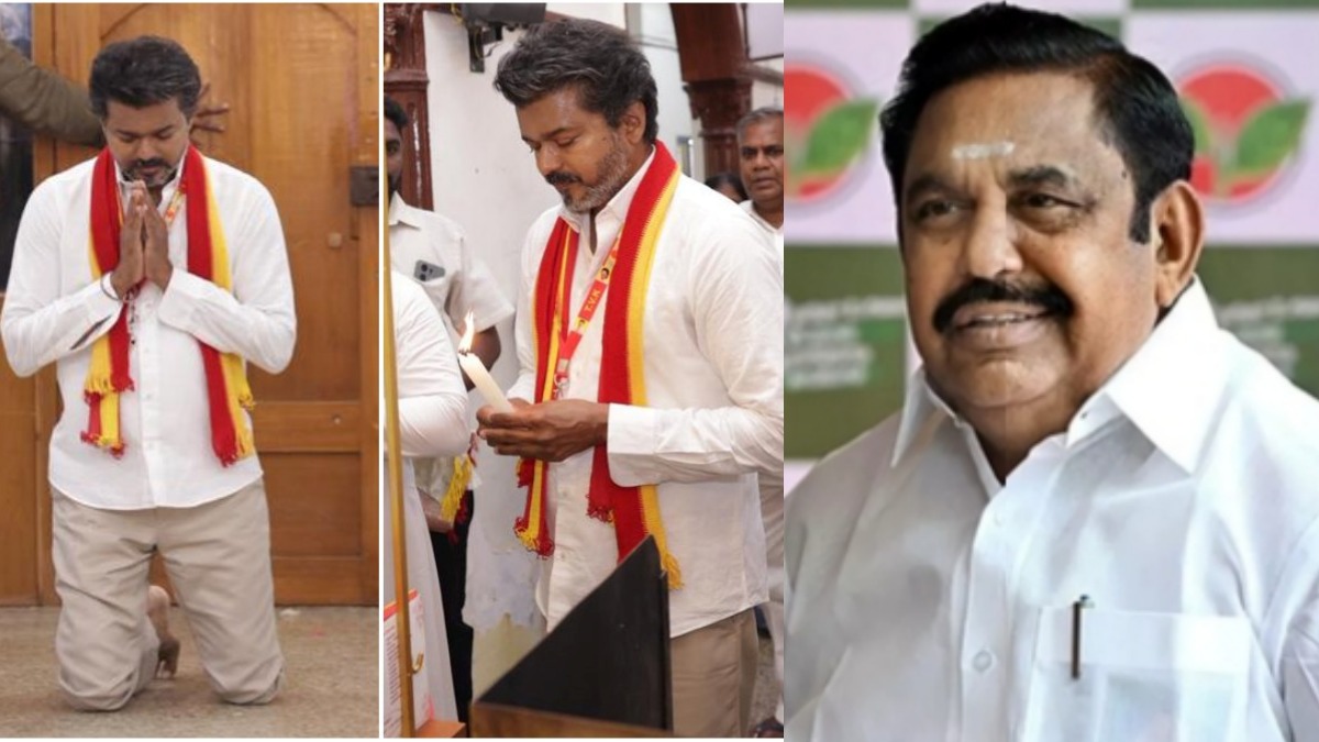 தேவாலயத்தில் முட்டிப் போட்டு நடந்து பிரார்த்தனை! திருச்சியில் விஜய்யின் மூவ்.. குஷியில் அதிமுக! ஏன்?