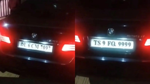 Hyderabad BMW Number Plate BMW Car Fraud Police Investigation Doctor Case BMW Car Traffic Violation Viral News