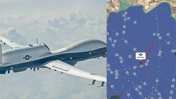 US drone lost in Hormuz Strait Navy Most Expensive Drone MQ-4C Triton Vanishes Over within seconds