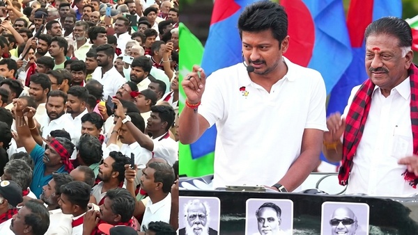 Udhayanidhi Stalin Campaigns O Panneerselvam Constituency Delighted by the Words of DMK Cadres Udhayanidhi Stalin Campaigns O Panneerselvam Constituency Delighted by the Words of DMK Cadres