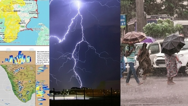 Low Pressure Heavy Rain with Lightning Thunderstorm to Lash 15 Districts in Next 2 Hours