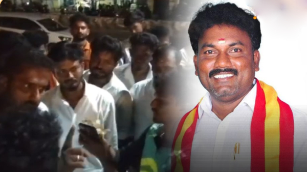Election Tension in TVK Candidate Selvam Confronted by Own Party Members