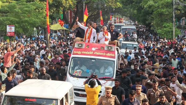 Chennai Police Book Vijay for Alleged MCC Violation During Campaign Chennai Police Book Vijay for Alleged MCC Violation During Campaign