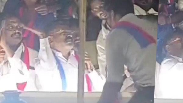 Thirumavalavan Slaps Party Cadre in Theni Sparks Social Media Outrage