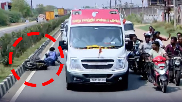 Accident on Way to Karaikudi Two Seriously Injured While Following TVK Leader Vijay Vehicle