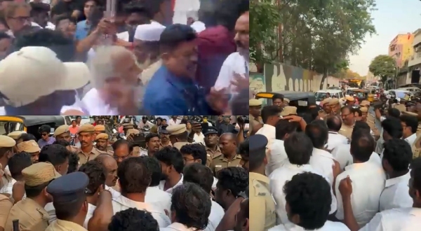 Clash in Harbour Constituency DMK s Sekar Babu and TVK s Sinora Ashok Face Off Over Booth Capturing Allegations