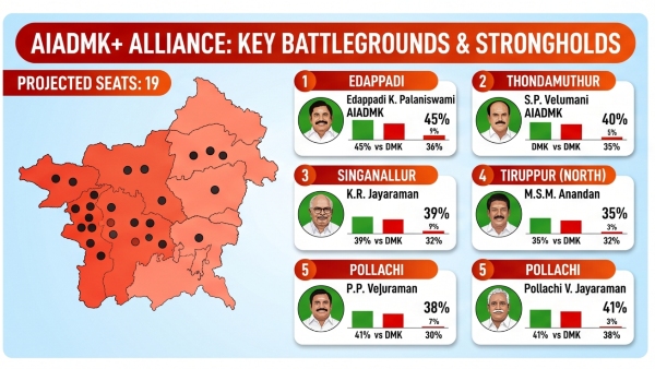 DMK or AIADMK Who is winning Kongu region according to the Minnambalam Exit Polls