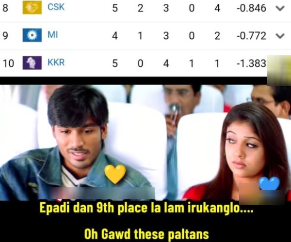 memes csk kkr
