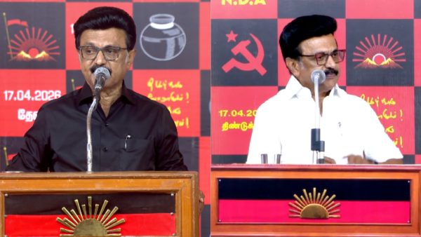 Stalin Switches from Black to White Shirt After Delimitation Bill Fails in Lok Sabha