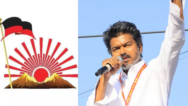 DMK Playing Double Game with BJP Vijay Launches Sharp Attack on Stalin