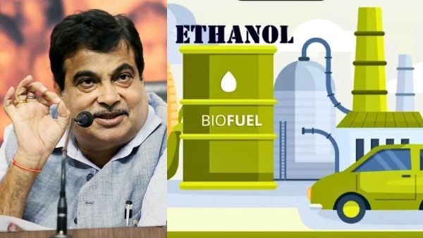 Ethanol petrol 100 Ethanol Blending India Nitin Gadkari Ethanol Policy India Energy Self Reliance Green Hydrogen Future Fuel CAFE III Standards India 100 CAFE III 100 percent ethanol blending india nitin gadkari ethanol blending india energy self reliance west asia crisis green hydrogen production india circular economy employment india reduce oil imports india rs 22 lakh crore fossil fuel import e20 petrol india brazil 100 percent ethanol discourage petrol diesel vehicles auto companies focus on quality green transport conclave gadkari ethanol blending policy india 2026 hydrogen production from waste india energy independence goal 100 22 E20 100