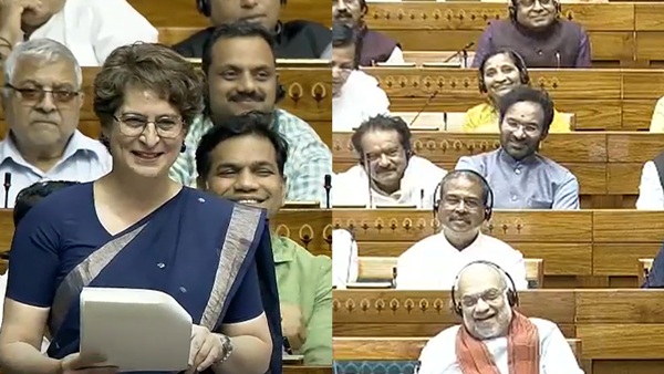 Even Chanakya Would Be Shocked Priyanka Gandhi s Witty Jab Leaves Amit Shah in Splits Inside Parliament Even Chanakya Would Be Shocked Priyanka Gandhi s Witty Jab Leaves Amit Shah in Splits Inside Parliament