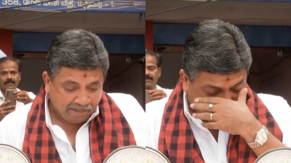PTR Palanivel Thiagarajan turned emotional