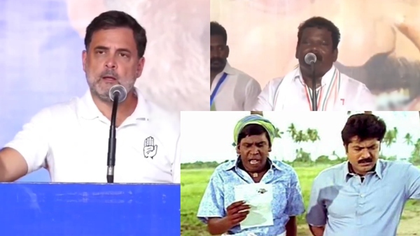 Selvaperunthagai who inaccurately translated what Rahul gandhi said in TN