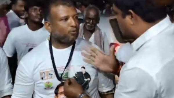 AIADMK Functionary Snatches Whistle at Event Video Goes Viral Near Tiruppur AIADMK Functionary Snatches Whistle at Event Video Goes Viral Near Tiruppur