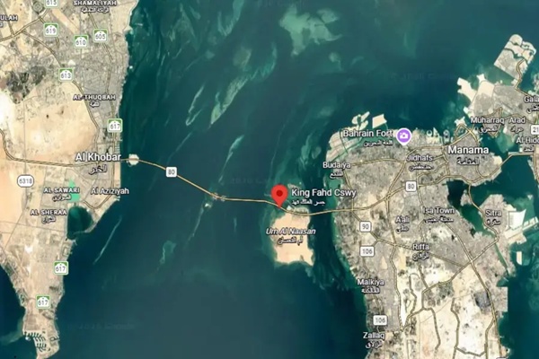 The bridge connecting Saudi Arabia and Bahrain was closed due to threats from Iran