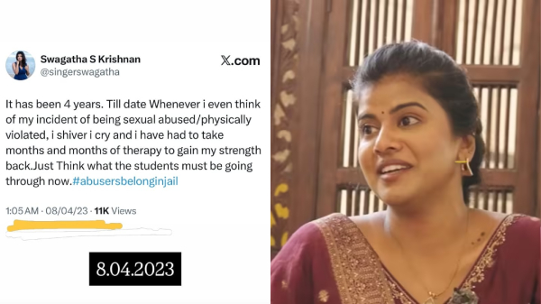 Swagatha James Vasanthan MeToo Tamil Cinema