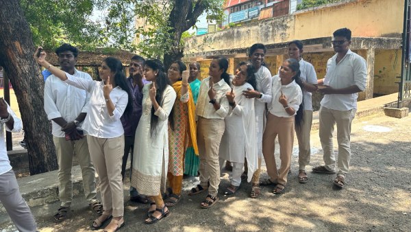 Tamil Nadu Assembly Election 2026 Tamil Nadu Election 2026 DMK TVK Vijay Trichy election 2026 white shirt khaki pants Vijay TVK style trend TVK supporters white shirt khaki pants Trichy East polling booth Vijay outfit Srirangam Vijay style attire Tamil Nadu election Vijay dress code young voters TVK white shirt women voters khaki pants Trichy transgender woman TVK outfit Thalapathy Vijay campaign attire Tamilaga Vettri Kazhagam voting trend Trichy voting day fashion Vijay signature look election 2026 TVK unity through dressing Tamil Nadu polls white khaki combination 2026 2026 Tamil Nadu Assembly Election 2026 Tamil Nadu Election 2026 DMK TVK Vijay Trichy election 2026 white shirt khaki pants Vijay TVK style trend TVK supporters white shirt khaki pants Trichy East polling booth Vijay outfit Srirangam Vijay style attire Tamil Nadu election Vijay dress code young voters TVK white shirt women voters khaki pants Trichy transgender woman TVK outfit Thalapathy Vijay campaign attire Tamilaga Vettri Kazhagam voting trend Trichy voting day fashion Vijay signature look election 2026 TVK unity through dressing Tamil Nadu polls white khaki combination 2026 2026
