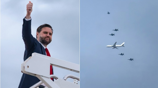 US VP Aircraft surrounded by Pakistan aircrafts as Peace Talks Begin in Islamabad What happened